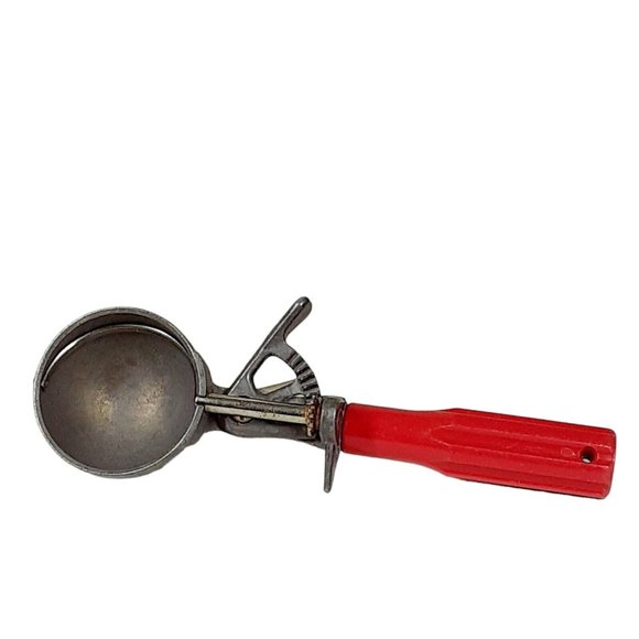 Scoop Master Red Ice Cream Scoop Batter Scoop with Plastic Handle Spring Ejector - Picture 12 of 16